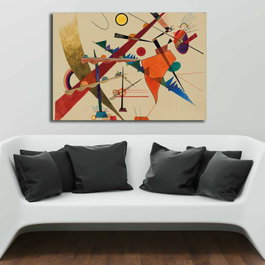 Wallity 70100KANDINSKY003 Vasili Kandinsky Lienzo Decorativo Multicolor 70 x 100 cm